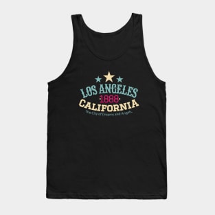 Los Angeles California 1888 - Los Angeles College style Logo Tank Top